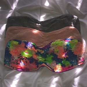 *SOLD* PINK Floral Lace Bandeau